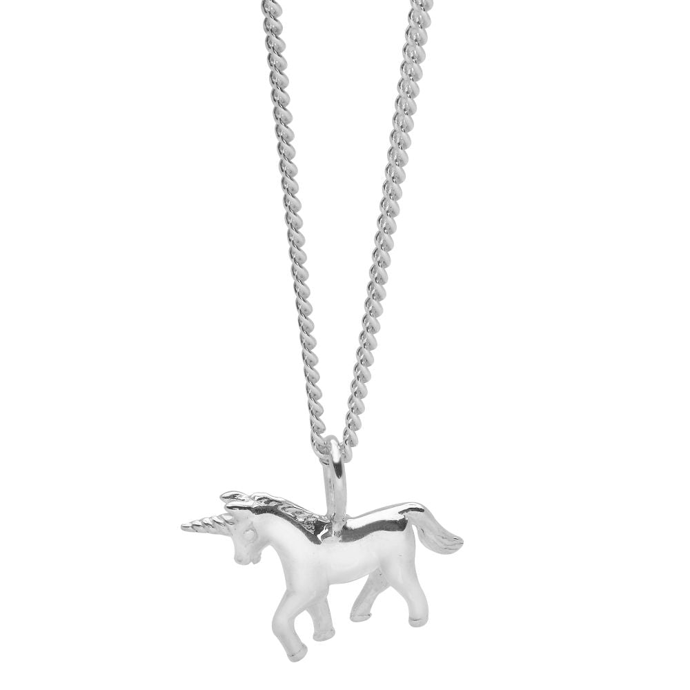 925 sterling silver unicorn pendant (P25701)