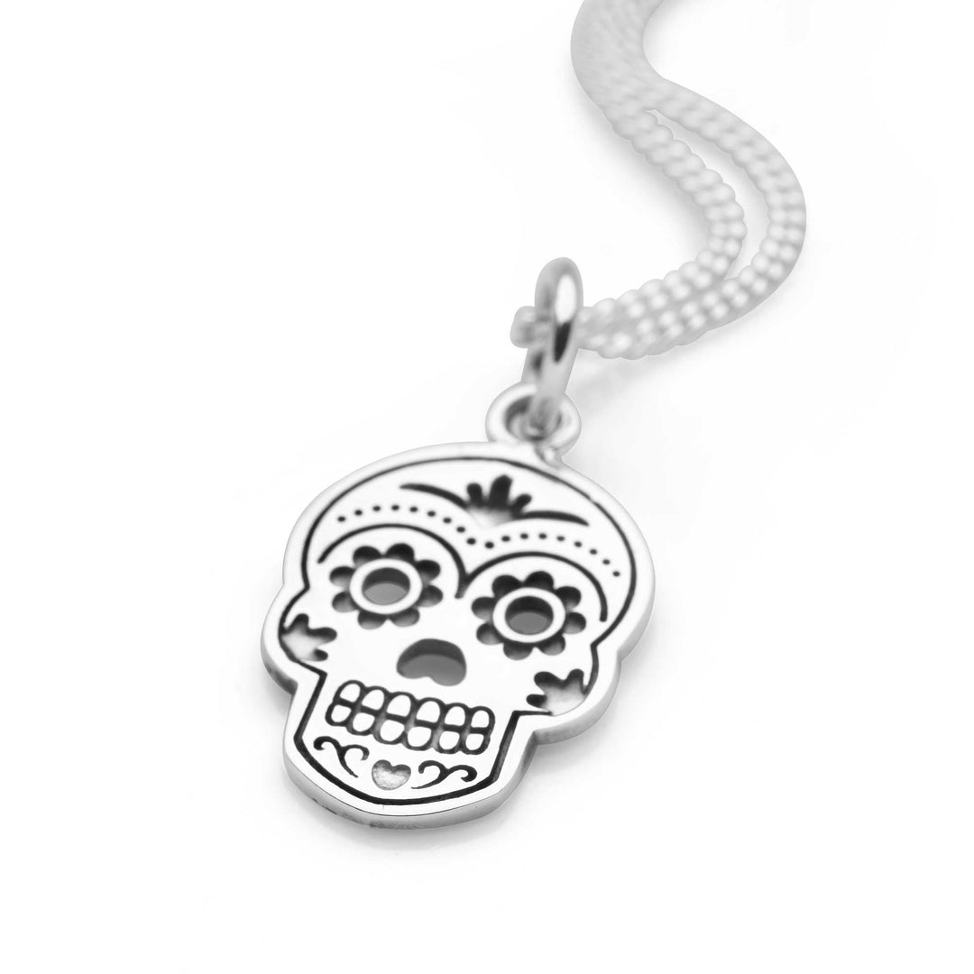 Calavera Silver Necklace (P26171)