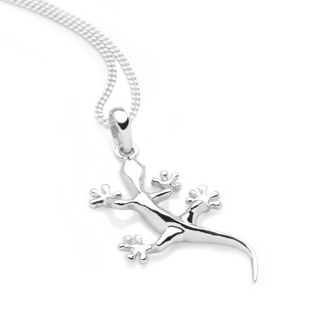 Gecko Silver Pendant (P26601)