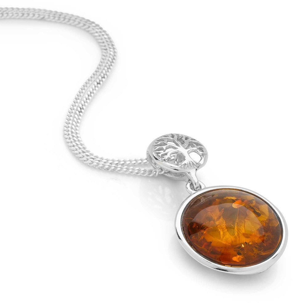 Tree of Life Amber Pendant (P27491)