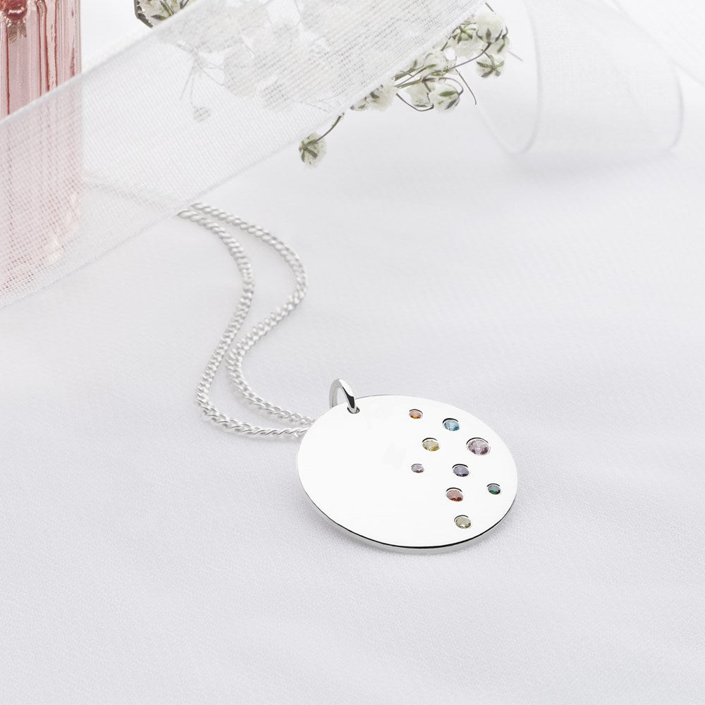 Rainbow Pop Silver Necklace (P29051)