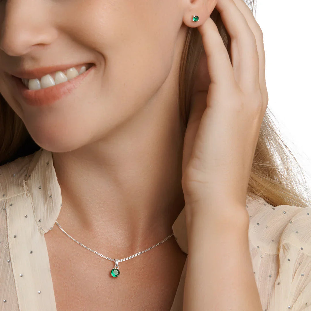 Emerald Green Solitaire Gift Set