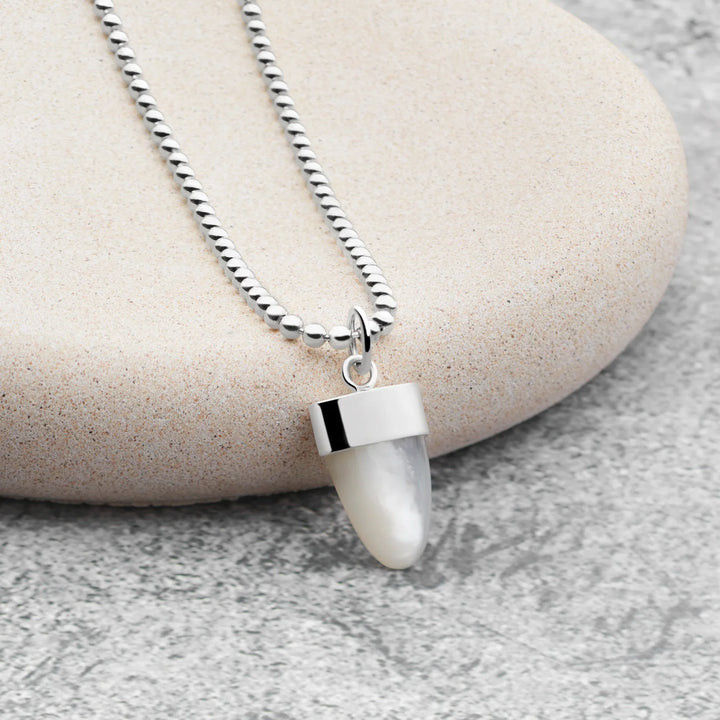 Mother of Pearl Shark Tooth Pendant