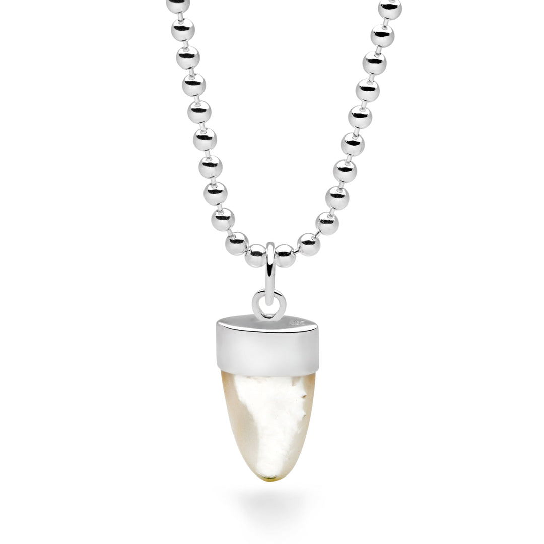 Mother of Pearl Shark Tooth Pendant