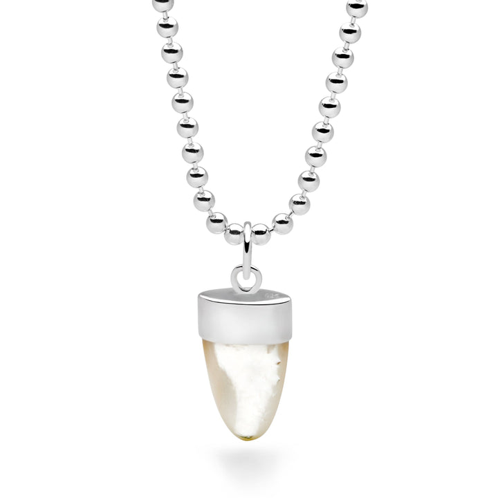 Mother of Pearl Shark Tooth Pendant
