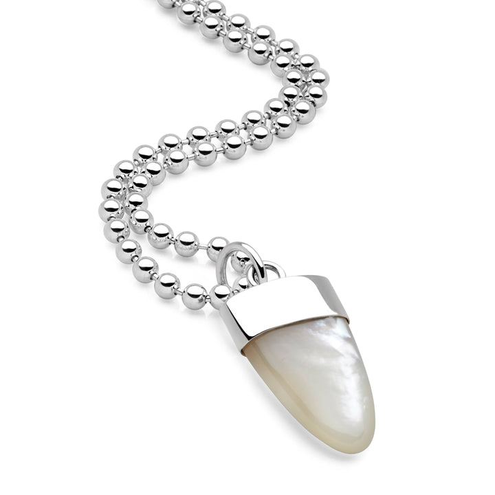 Mother of Pearl Shark Tooth Pendant