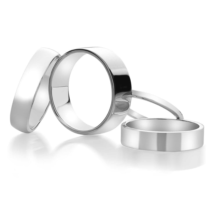 Flat Silver Band Ring 5mm (R1061)