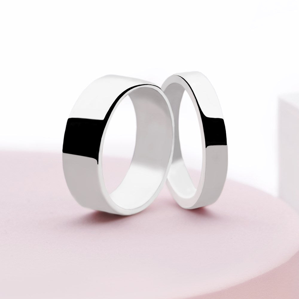 Personalised Flat Silver Band Ring 3mm (R20671)