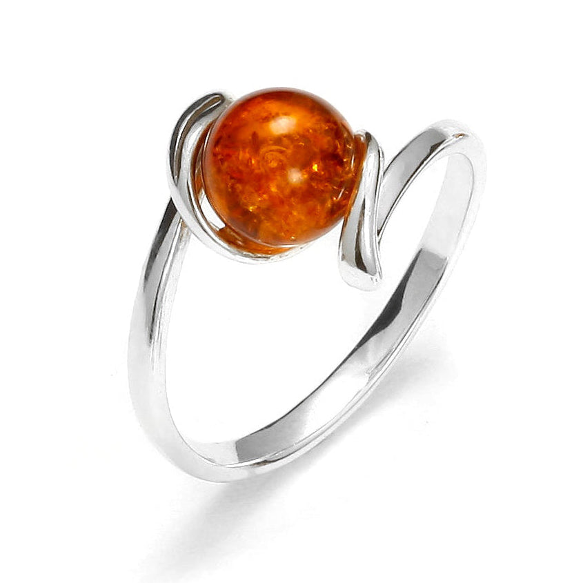 Sphere Amber Ring