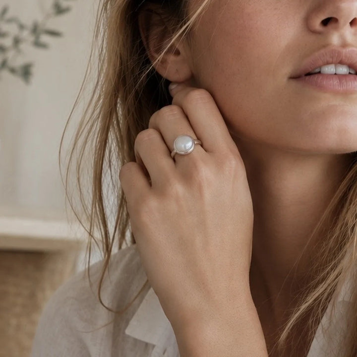 Monaco Mabe Pearl Ring