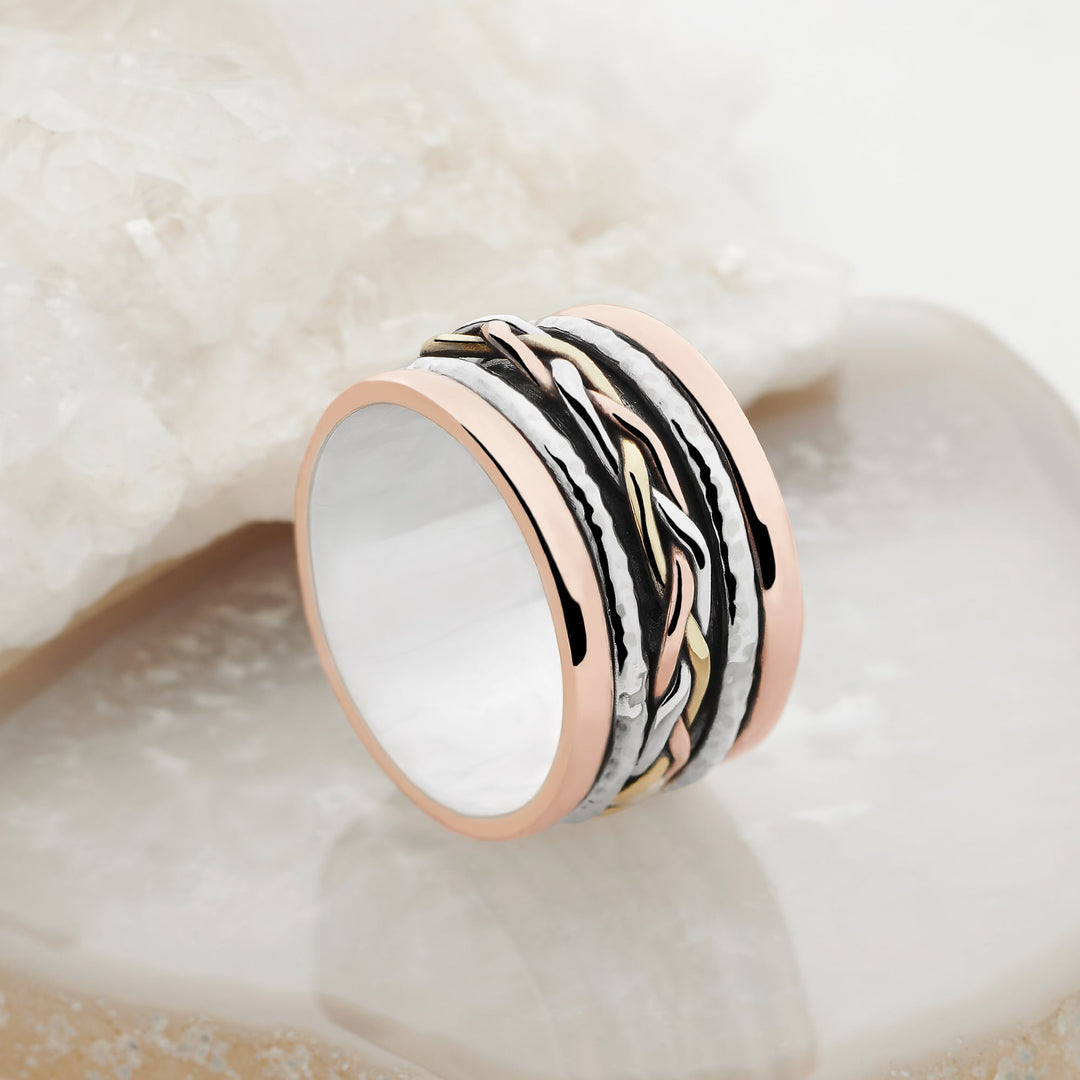 Kalyan Woven Spin Ring (R16461)