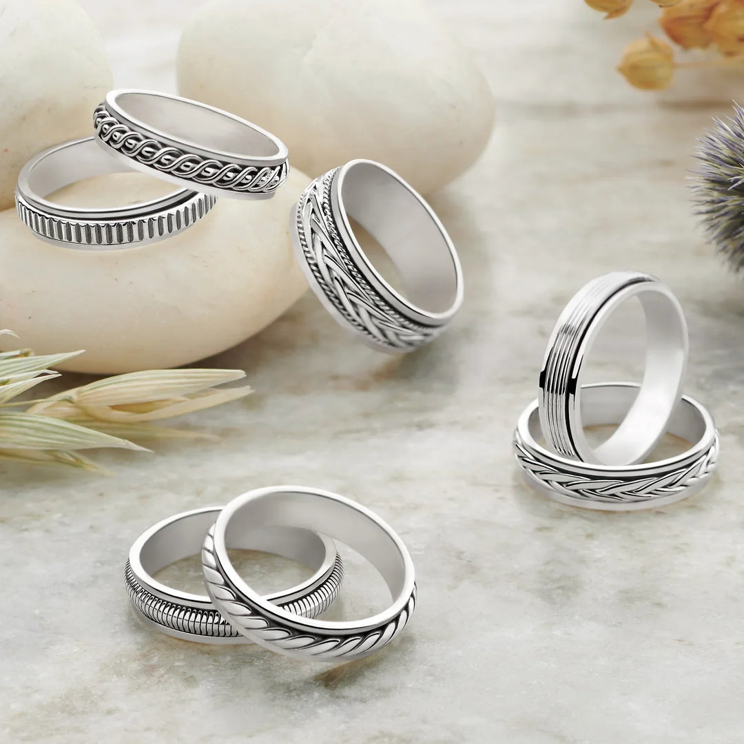 Safi Textured Spin Ring (R22851)