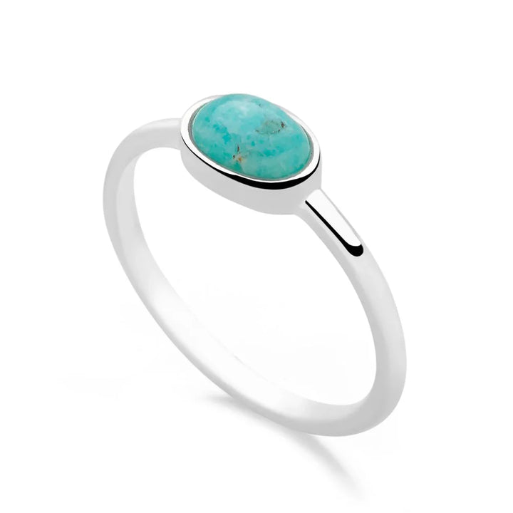 Amazonite Silver Ring