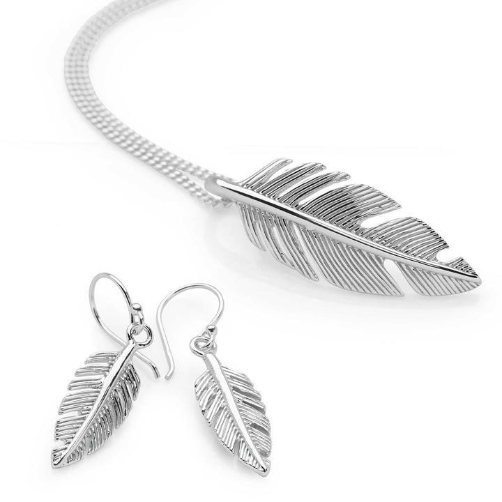 Spiritual Sky Feather Necklace (P26621)