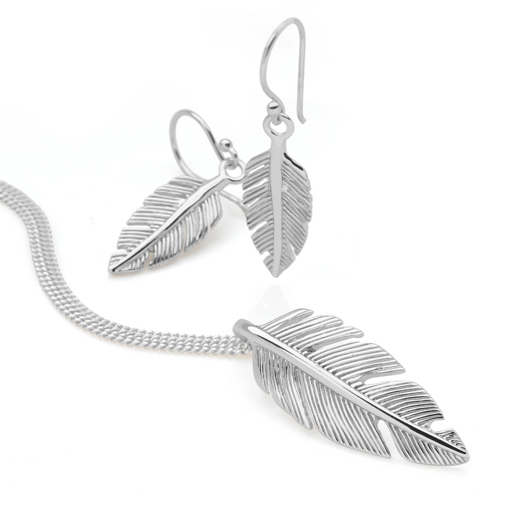 Spiritual Sky Feather Earrings (E45951)