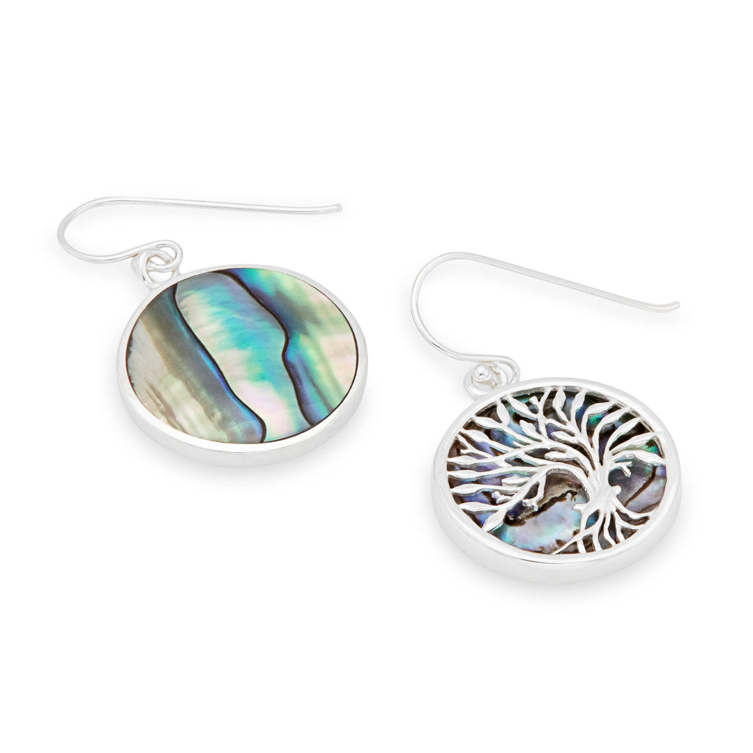 Tree of Life Abalone Earrings (E65121)