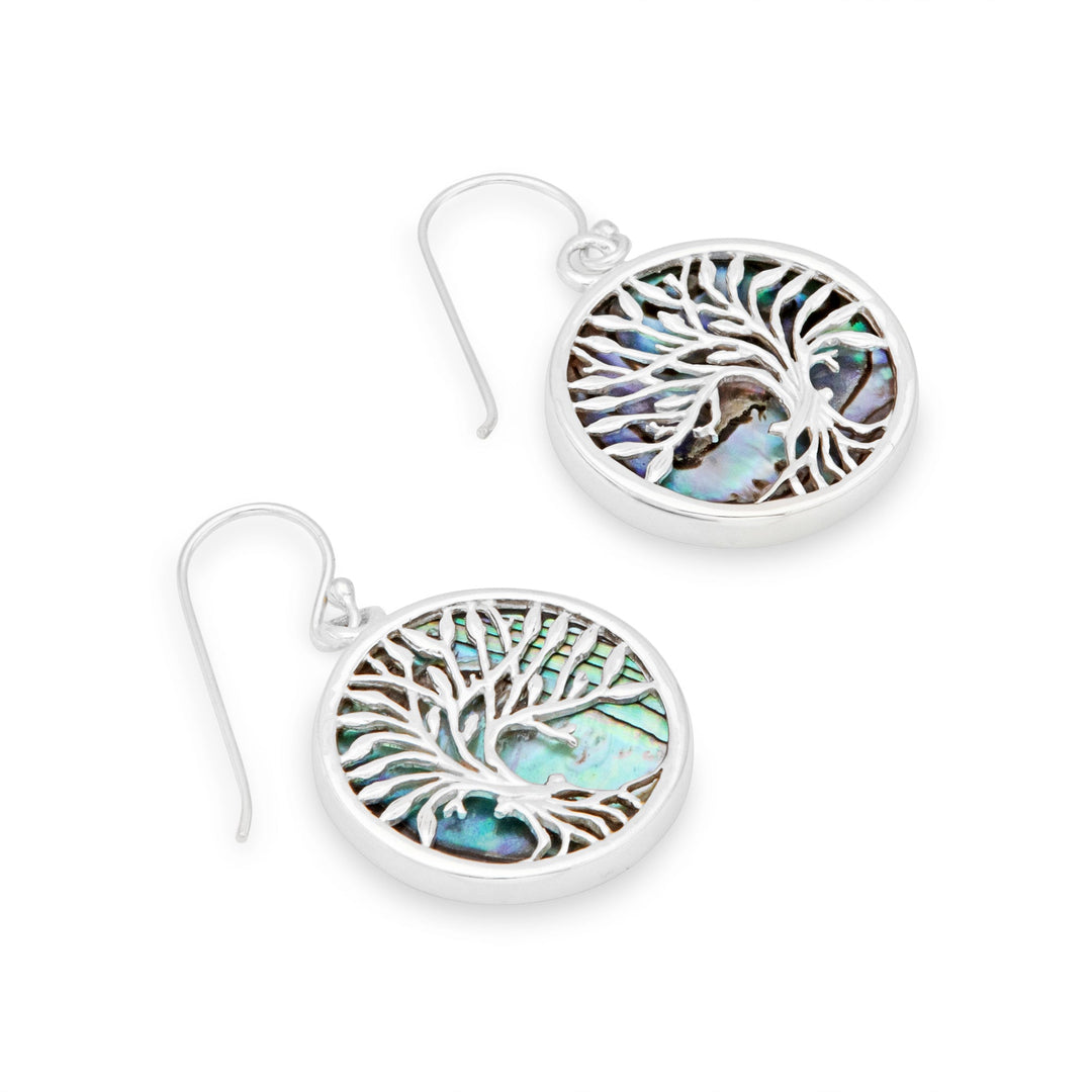 Tree of Life Abalone Earrings (E65121)