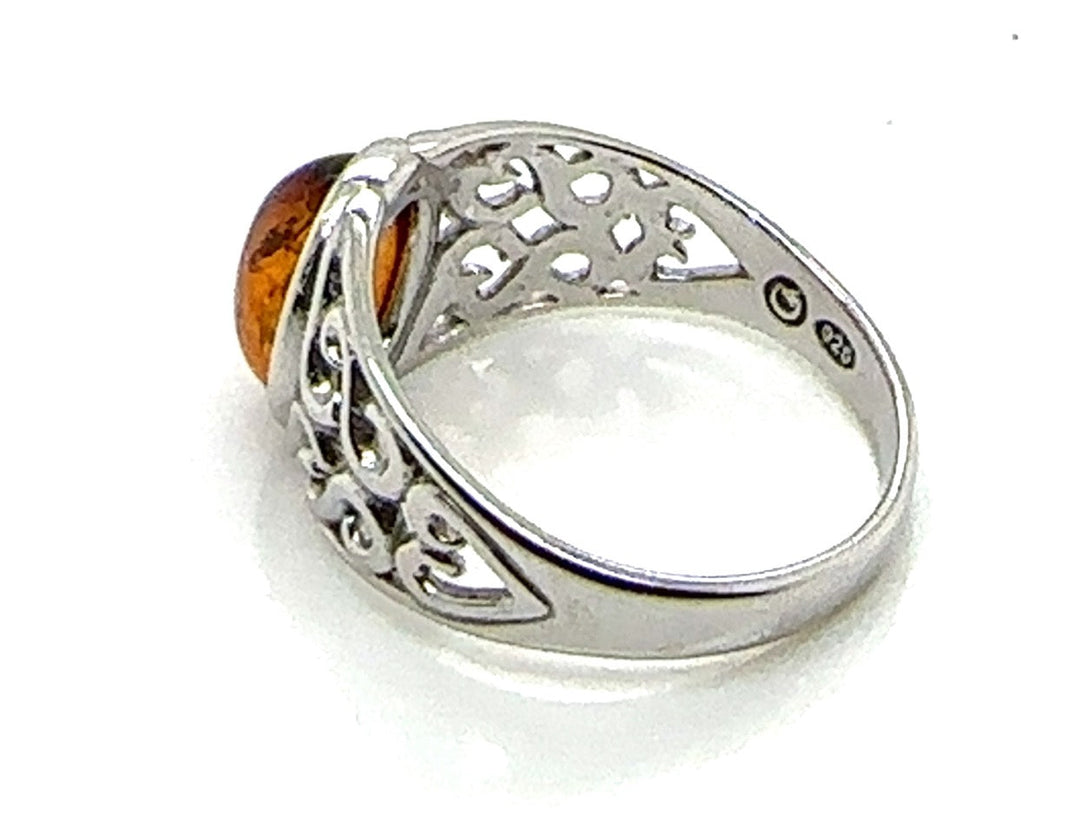 Celtic Amber Ring
