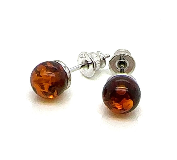 Amber Bead Studs