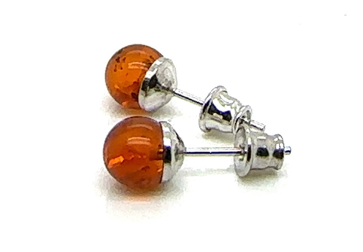 Amber Bead Studs