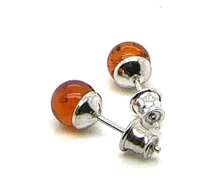 Amber Bead Studs