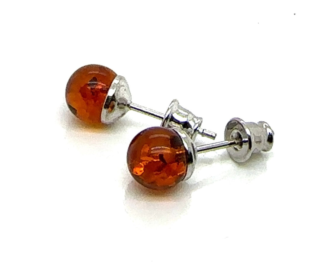 Amber Bead Studs