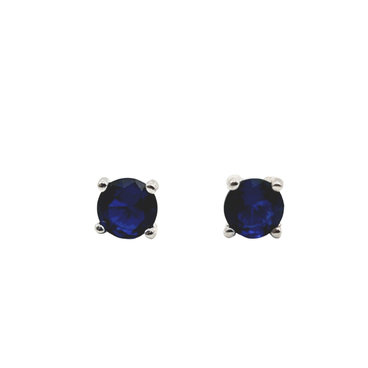 Sapphire Zirconia Studs