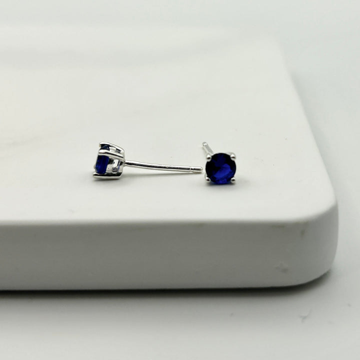 Sapphire Zirconia Studs