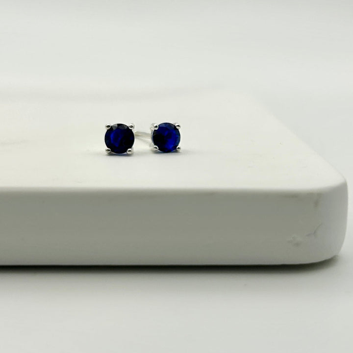 Sapphire Zirconia Studs