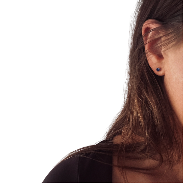 Sapphire Zirconia Studs